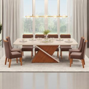 CONJ MESA DJ ZAFIRA 8 CAD JADE TP VD 2,00X1,00 22314