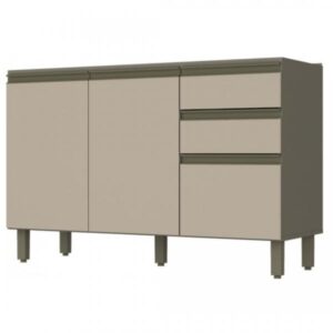 BALCAO HENN CONNECT 3PT 2GV S/ TAMPO 1,20