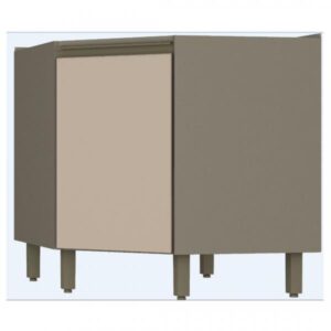 BALCAO HENN CONNECT CANTO OBLIQUO 1PT S/ TAMPO