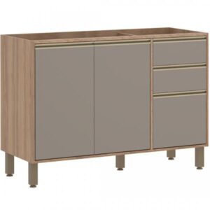 BALCAO LUCIANE YARA 2PT 3GV S/ TAMPO 1,20M