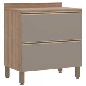 BALCAO LUCIANE YARA 80CM 2 GAVETOES C/ TAMPO