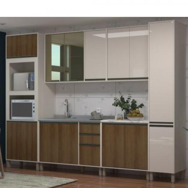 PANELEIRO LUCIANE LINEA NICHO P/ MICRO 4PT 70CM - Imagem 3