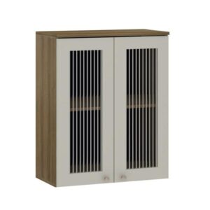 ARMARIO LUCIANE ISIS 2PT C/ VD CANELADO 80