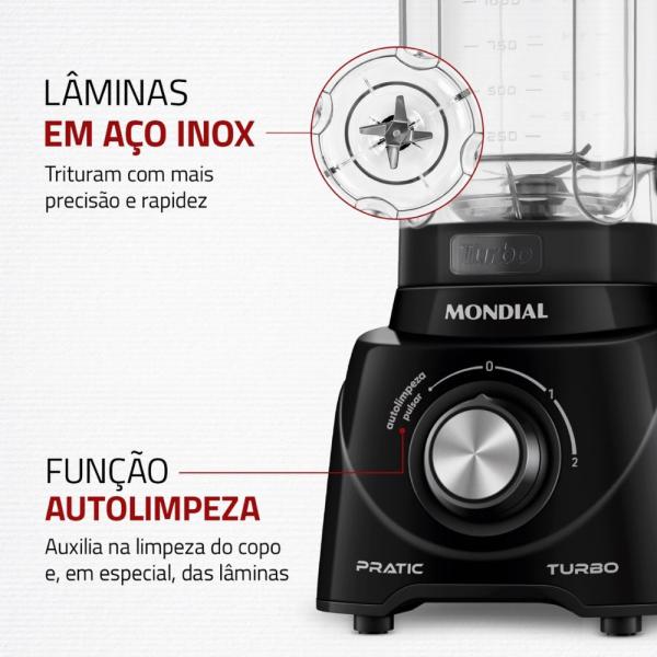 LIQUIDIFICADOR MONDIAL L-98-B - Imagem 5