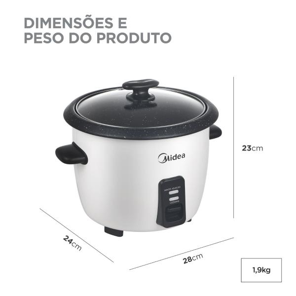 PANELA ELETRICA ARROZ MIDEA 2,5L PAE25B 7X - Imagem 9