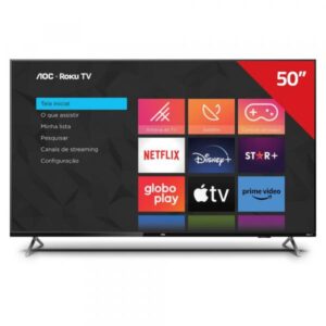 TV 50" AOC SMART ROKU UHD 4K 50U6125/78G
