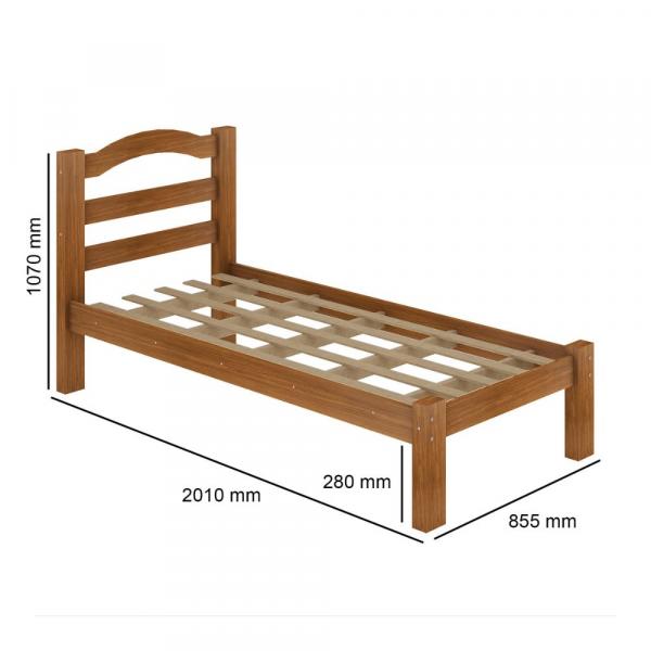 CAMA ARAUNA ROBUSTA SOLTEIRO 0,78 - Imagem 3