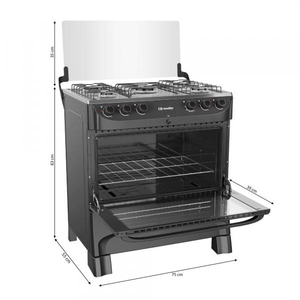 FOGAO MUELLER 5BCS MESA INOX MFI5BB - Image 4