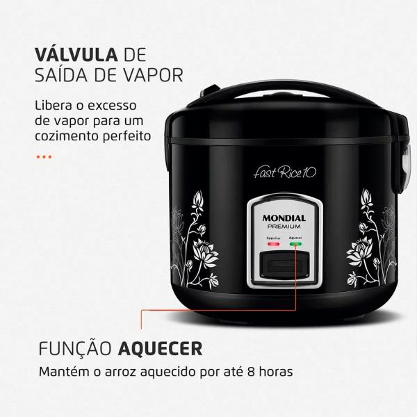 PANELA ELETRICA ARROZ MONDIAL 5L PE-44 10X - Image 4
