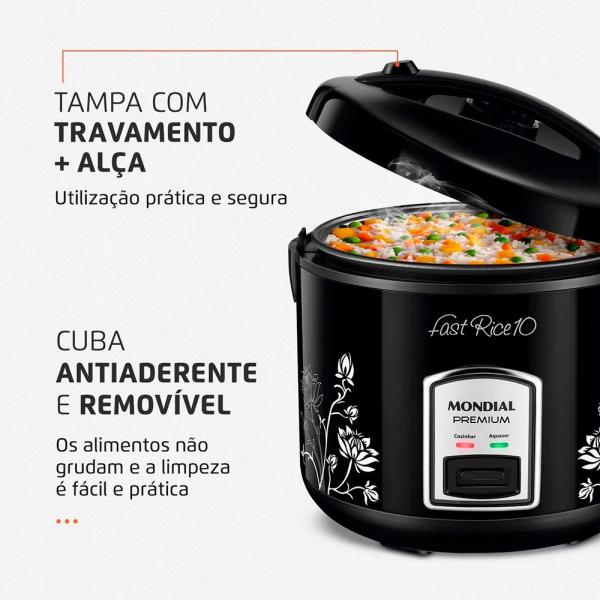 PANELA ELETRICA ARROZ MONDIAL 5L PE-44 10X - Image 6