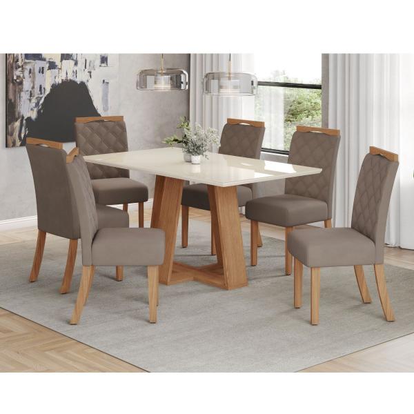 CONJ MESA HENN LINS 1,60 6 CAD BELLA TP VD