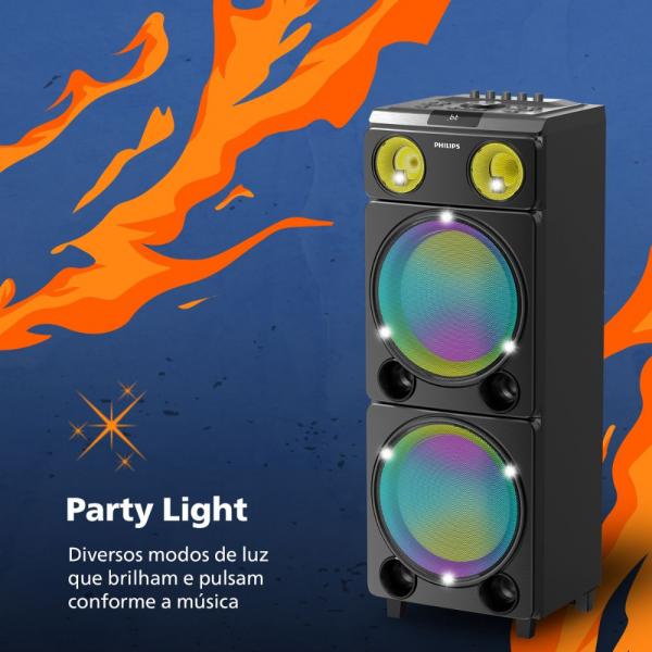 CAIXA DE SOM PHILIPS PARTY SPEAKER 2400W TAX5509 - Image 6