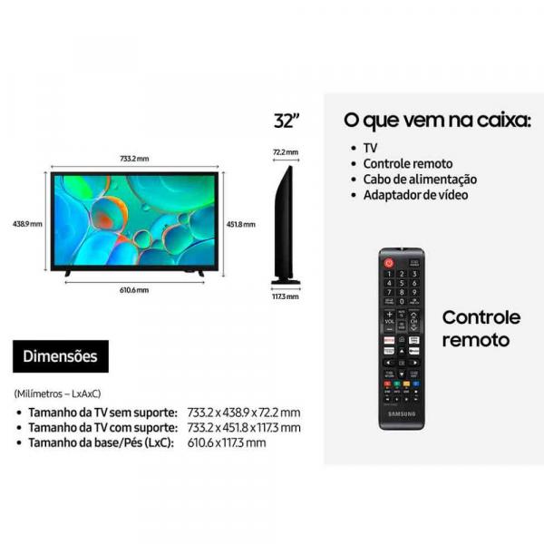 TV 32" SAMSUNG SMART HD HDR UN32H5000FGXZD - Image 3