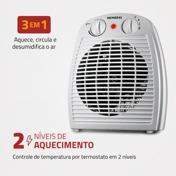 AQUECEDOR MONDIAL A-08 1500W - Image 4