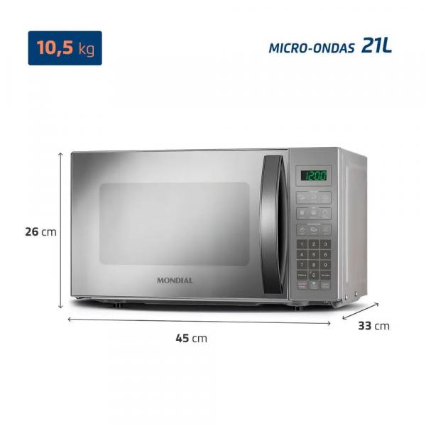 MICRO-ONDAS MONDIAL MO-01-21-E ESPEL 21L - Image 3
