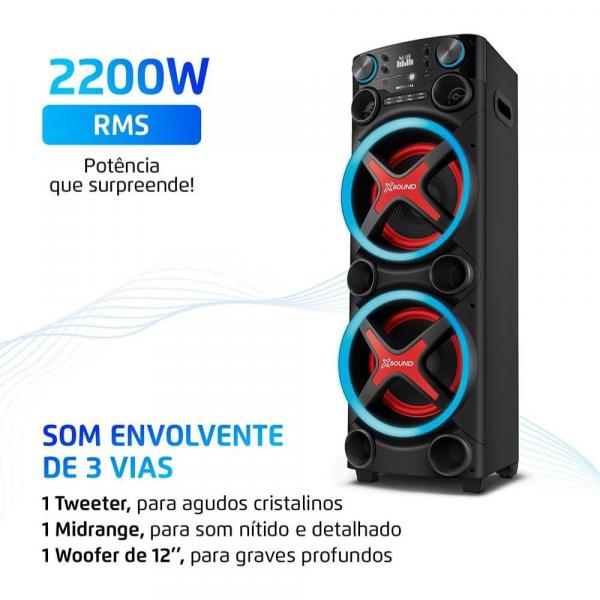 CAIXA DE SOM MONDIAL BLUETOOTH TORRE TM-2200 - Image 2