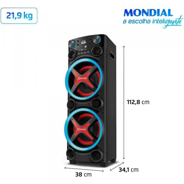CAIXA DE SOM MONDIAL BLUETOOTH TORRE TM-2200 - Image 7