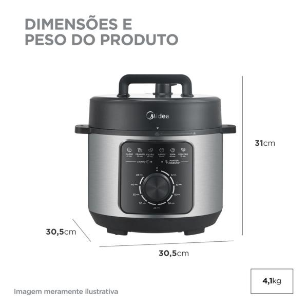 PANELA PRESSAO ELETRICA MIDEA MECANICA 4L - Image 7
