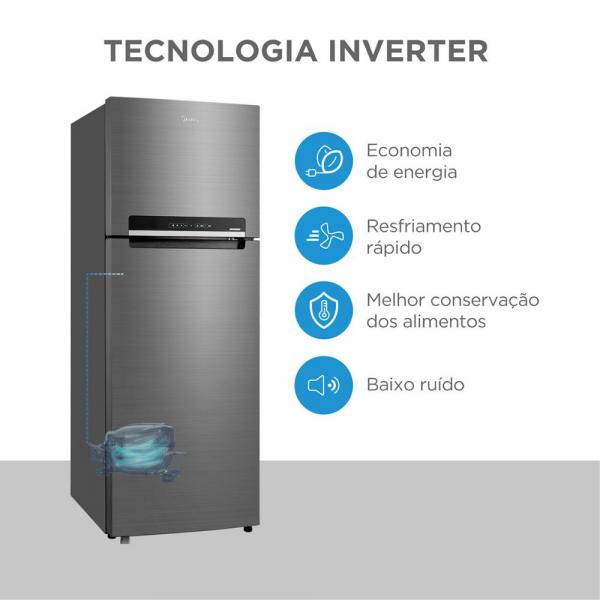 REFRIGERADOR MIDEA F.FREE DUPLEX MD-RT533 INVER 394L - Image 5