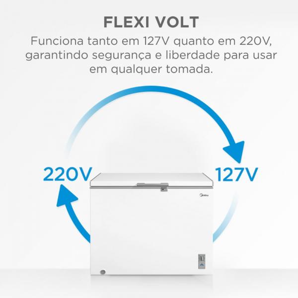 FREEZER MIDEA HORIZ INVER MDRC411 293L BIV - Image 3