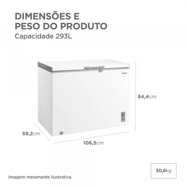 FREEZER MIDEA HORIZ INVER MDRC411 293L BIV - Image 5