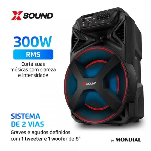CAIXA DE SOM MONDIAL XSOUND CM-300-N - Image 3
