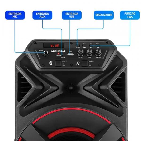 CAIXA DE SOM MONDIAL XSOUND CM-300-N - Image 5