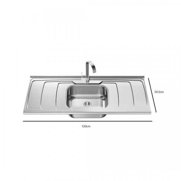 BACIA INOX GHELPLUS DUBAI 1,20X54,5 - Image 3