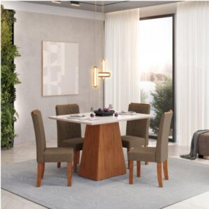 CONJ MESA DJ DULCE 1,20X0,90 4 CAD ZOE 320912