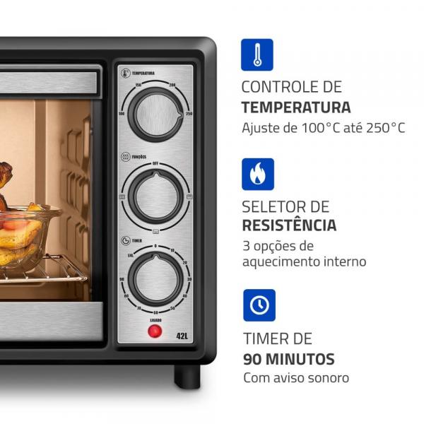 FORNO ELETRICO MONDIAL 42L FRN-42 - Image 10